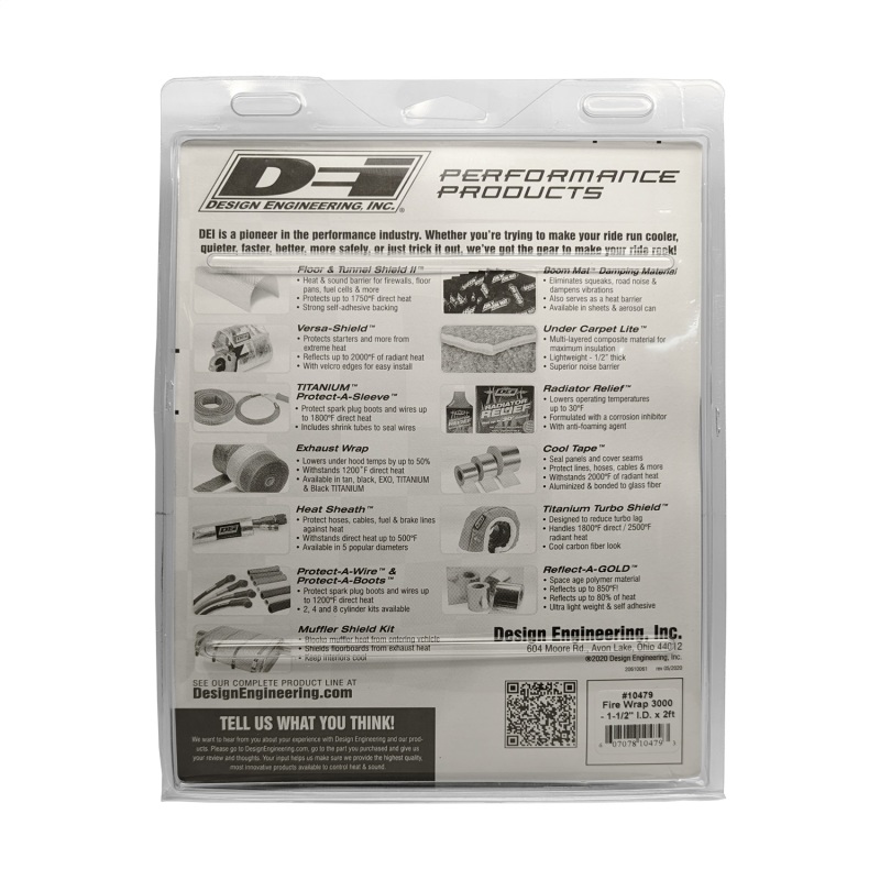 DEI Fire Wrap 3000 1-1/2in I.D. x 2ft - Image 3