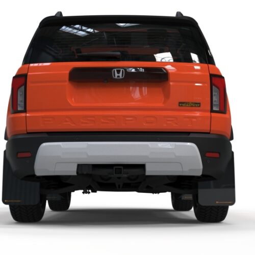 Rally Armor 2026 Honda Passport Black UR Mudflap - Metallic Black Logo - Image 5