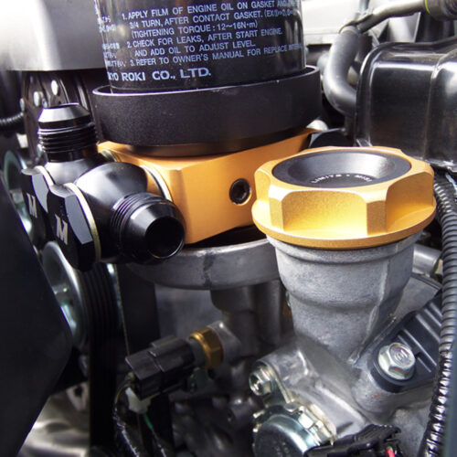 Mishimoto Oil Sandwich Plate w/ Rear-Mounted Thermostat - Image 3