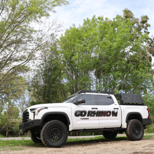 Go Rhino 22-23 Toyota Tundra CrewMax Cab 4dr E-BOARD E1 Electric Running Board Kit - Tex. Blk - Image 9