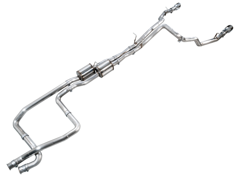 AWE Tuning Cat-Back Exhaust - Chrome Silver Tips for 2025+ RAM 1500 RHO 3.0 I6 TT 0FG Dual Rear Exit - Image 7