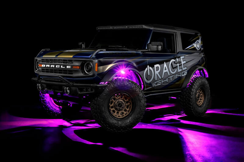Oracle Underbody RGB+W Wheel Well Rock Light Kit - 8 PCS - ColorSHIFT - Image 6