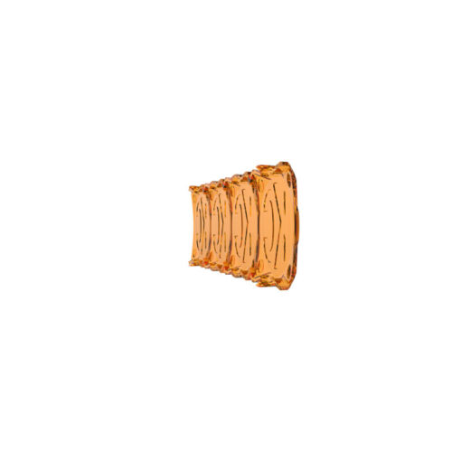 KC HiLiTES FLEX ERA LED Light Bar 10in. Light Shield - Amber (SHIELD ONLY) - Image 10