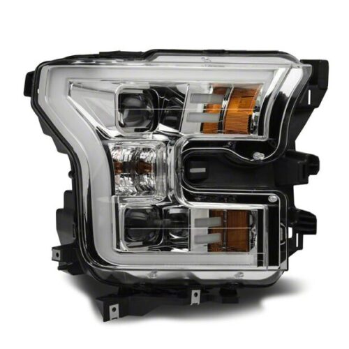 Raxiom for 2015-2017 Ford F-150 Projector Headlights with LED Accent- Chrome Housing- Clear Lens - Image 10