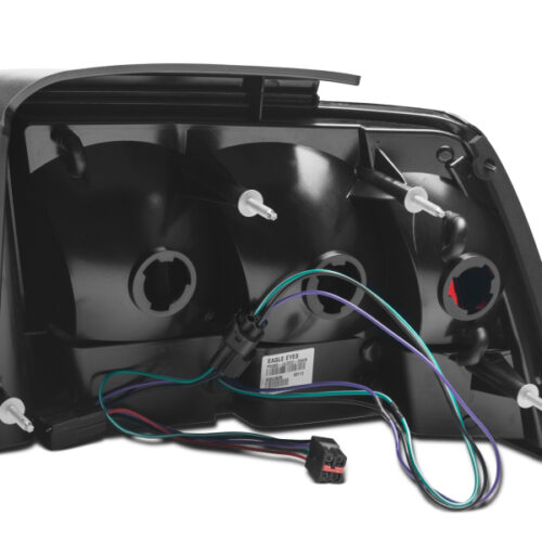 Raxiom for 1999-2004 Ford Mustang Excluding 99-01 Cobra Icon LED Tail Lights- Black Housing (Smoked Lens) - Image 5