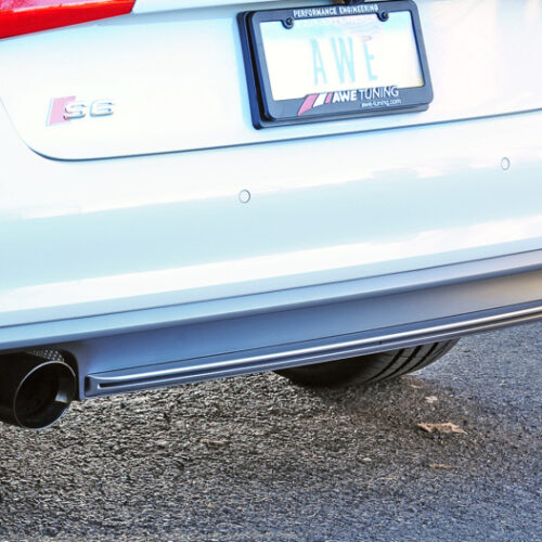Alternative view of AWE Tuning Touring Edition Exhaust - Diamond Black Tips for Audi C7 / C7.5 S6 4.0T