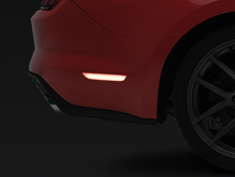 Raxiom for 2015-2023 Ford Mustang Axial Series LED Side Marker Lights Rear- Clear