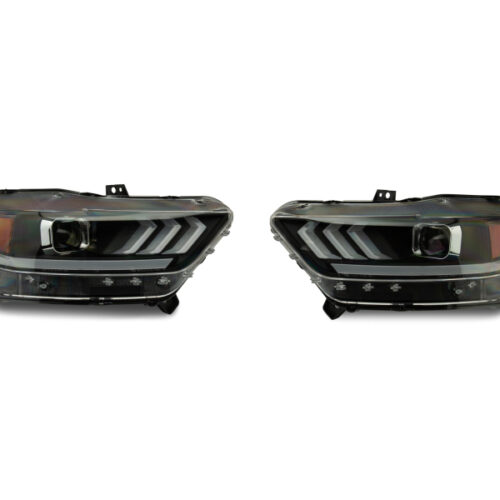 Raxiom for 2015-2017 Ford Mustang Projector Headlights OEM HID Bulbs- Black Housing (Clear Lens) - Image 8