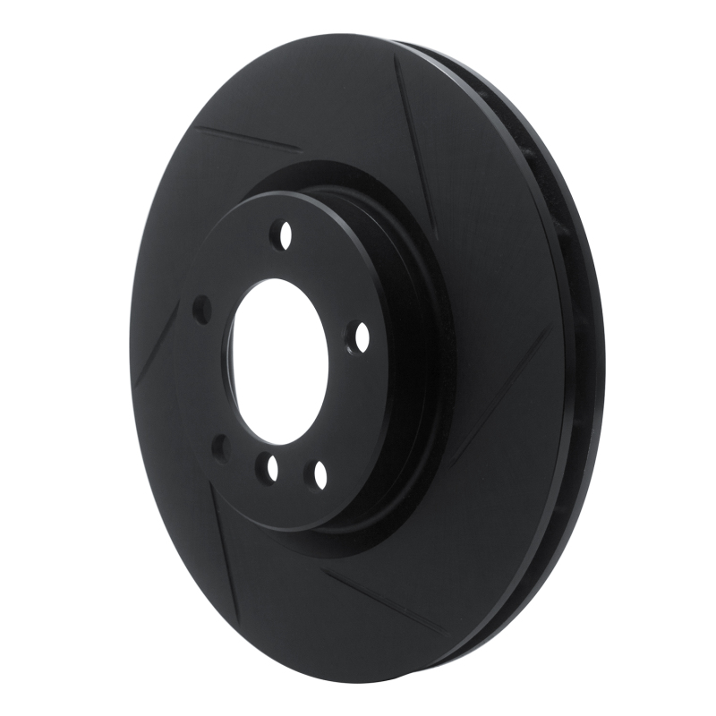 R1 Concepts for 95-99 BMW M3 E36 Left Front Slotted Black Brake Rotor - Image 3