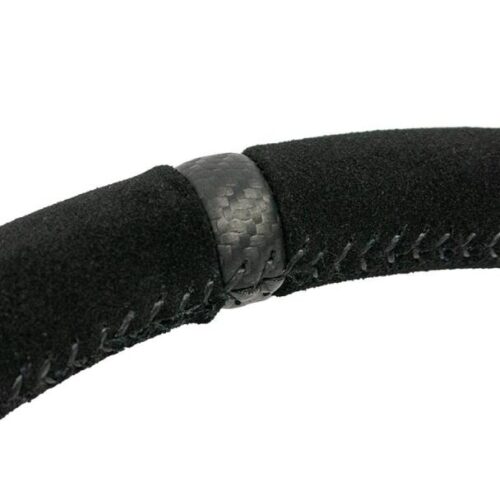 PRP Heated Flat Suede Steering Wheel - Black - Image 3