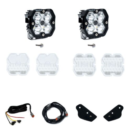 Baja Designs for 21-25 Ford Bronco (Incl. 22-25 Raptor) Squadron Pro 2.0 A-Pillar Kit UP (Spot) - Clear