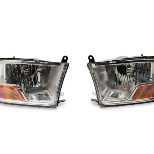 Alternative view of Raxiom for 2009-2018 Dodge RAM 1500 Axial OEM Rep Headlights w/ Single Bulb- Chrome Housing (Clear Lens)