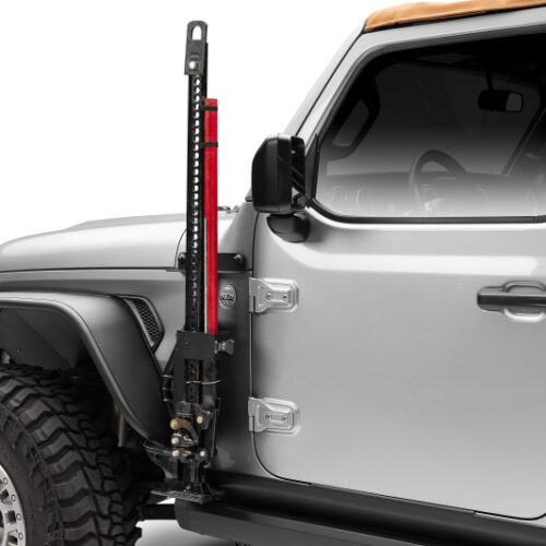 Go Rhino 18-24 Jeep Wrangler JL/JLU/JT Front Fender Jack Mount for Hi-Lift Jack - Tex. Blk - Image 7