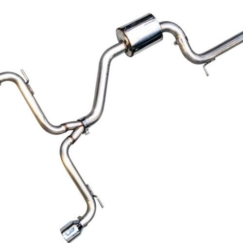 AWE Tuning Track Edition Exhaust - Chrome Silver Tips for VW MK7 GTI
