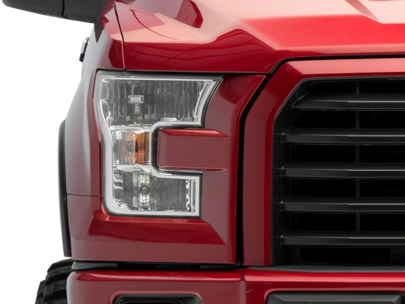 Raxiom for 2015-2017 Ford F-150 Axial OEM Style Rep Headlights- Chrome Housing (Clear Lens) - Image 8
