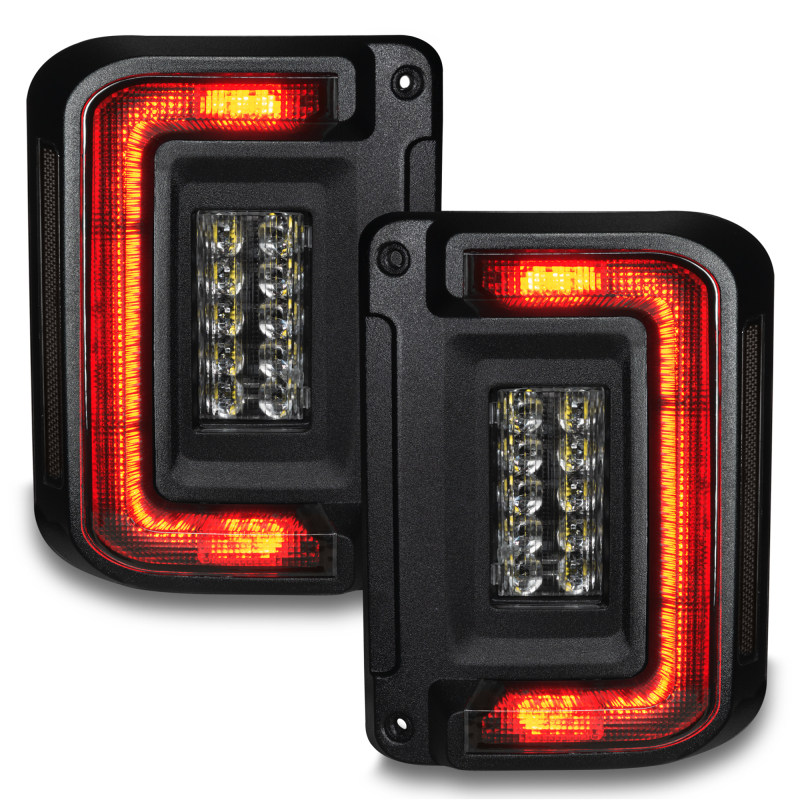 Oracle 07-17 Jeep Wrangler JK Flush Mount LED Tail Lights - Tinted - Image 3