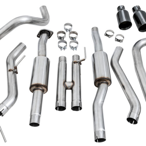 Alternative view of AWE Tuning Performance Exhaust System - w/ Diamond Black Tips for 2017+ Ford Raptor 0 FG