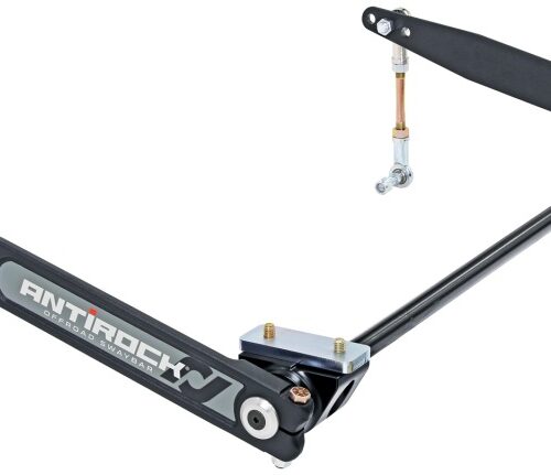 RockJock XJ Antirock Sway Bar Kit Front Bolt-On Aluminum Mounts 17in Forged Arms
