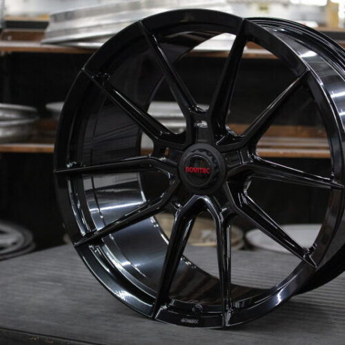 Alternative view of Vossen x Novitec NF10 22x12.5 - 5x114.3 BP - ET46 - Gloss Black Ferrari 812 Superfast/GTS Rear Wheel