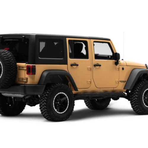 Raxiom for 2007-2018 Jeep Wrangler JK Axial Series JL Style LED Tail Lights- Black Housing- Red Lens - Image 3