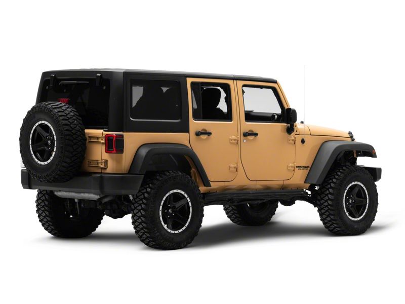 Raxiom for 2007-2018 Jeep Wrangler JK Axial Series JL Style LED Tail Lights- Black Housing- Red Lens - Image 3