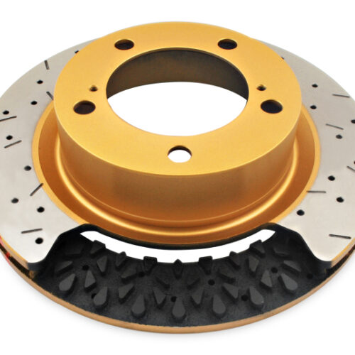 DBA 14-18 Volkswagen GTI (w/Perf Pkg 310mm Rotor Excl EPB) Rear Drill & Slot Street Series Rotor - Image 4