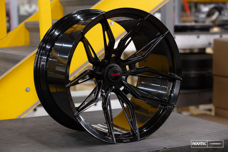 Vossen x Novitec NF11 22x11.5in - 5x114.3 BP - ET29 - Gloss Black Ferrari 296 Rear Wheel - Image 4