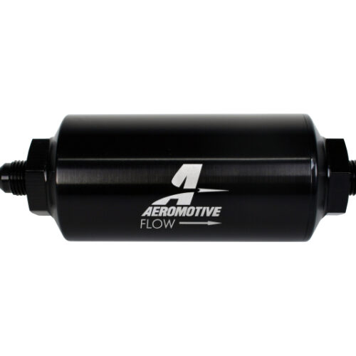 Aeromotive In-Line Filter - (AN-6 Male) 10 Micron Microglass Element Bright Dip Black Finish - Image 5