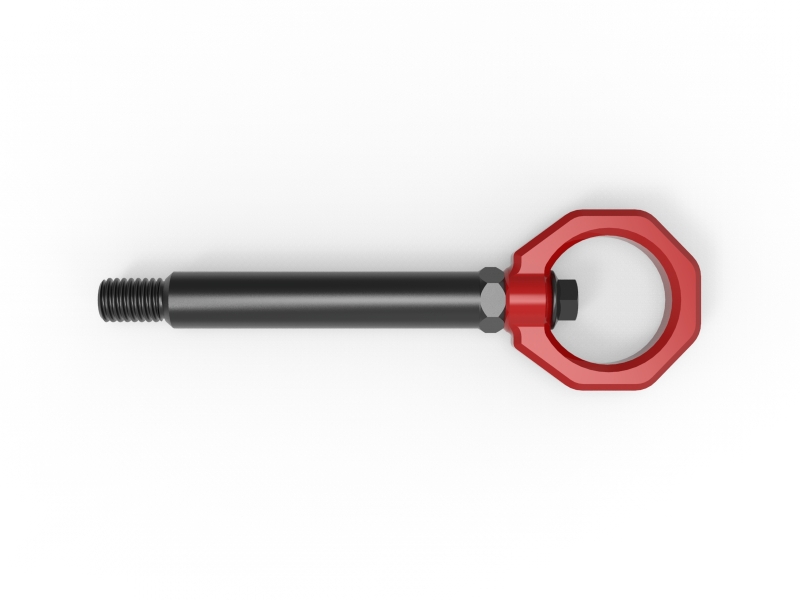 aFe Power 23-25 BMW M2 (G87) CONTROL Front / Rear Tow Hook - Red - Image 4