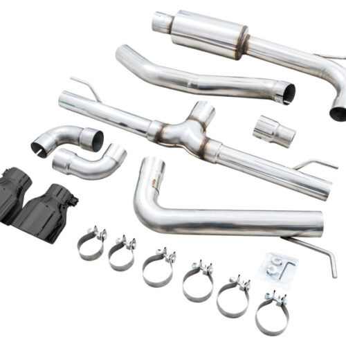AWE Tuning 2022 VW GTI MK8 Track Edition Exhaust - Diamond Black Tips - Image 8