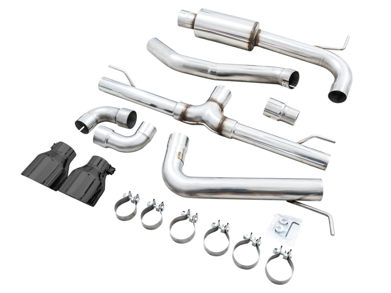 AWE Tuning 2022 VW GTI MK8 Track Edition Exhaust - Diamond Black Tips - Image 8
