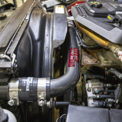 Wehrli 10-18 Dodge 6.7L Cummins (Non 13-15 w/Dual Rads/Twin CP3) Upper Coolant Pipe - Gun Metal - Image 4