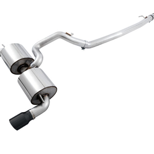 Alternative view of AWE Tuning Touring Edition Cat-Back Exhaust - Resonated - Diamond Black Tips for Ford Focus RS