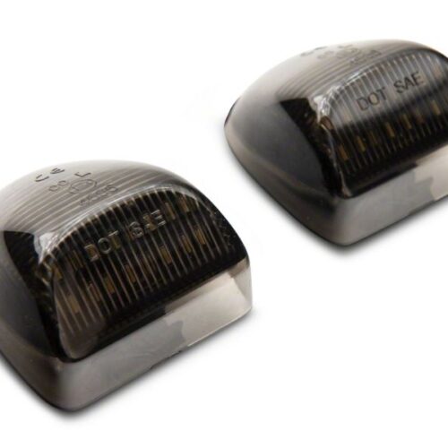 Alternative view of Raxiom for 2001-2013 Chevrolet Silverado/GMC Sierra 1500 Axial Series LED License Plate Lamps- Smoked