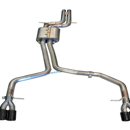 AWE Tuning Track Edition Exhaust System - Polished Silver Tips for Audi B8 S5 4.2L