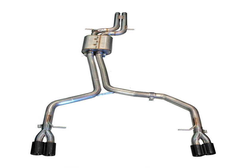 AWE Tuning Track Edition Exhaust System - Polished Silver Tips for Audi B8 S5 4.2L