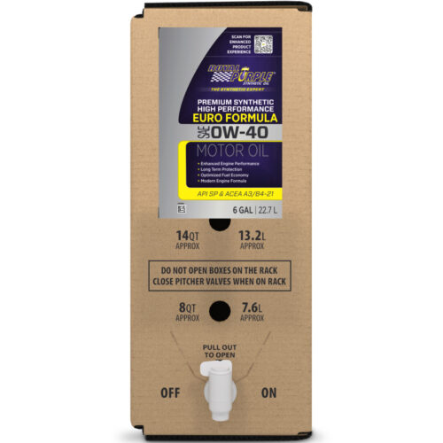Alternative view of Royal Purple Premium Synthetic High Performance Euro Formula 0W40 Motor Oil - 6 Gallon Bag-In-Box