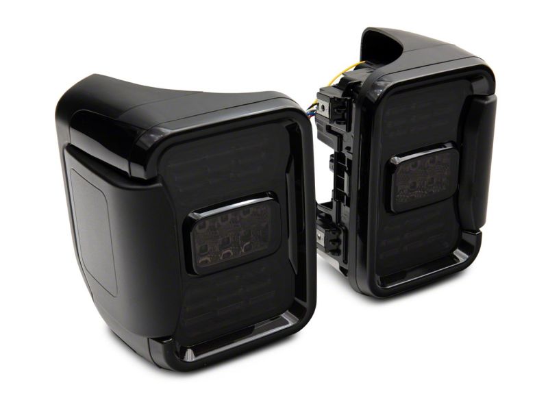 Raxiom for 2020-2023 Jeep Gladiator JT Axial Series LED Tail Lights- Black Housing (Smoked Lens) - Image 2