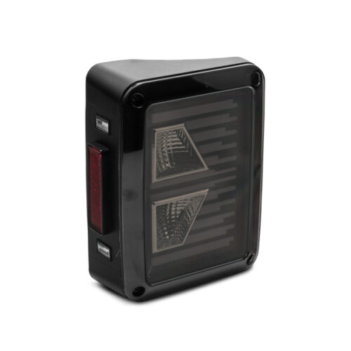 Raxiom for 2007-2018 Jeep Wrangler JK Axial Series Vision LED Tail Lights- Black Housing (Smoked Lens) - Image 9