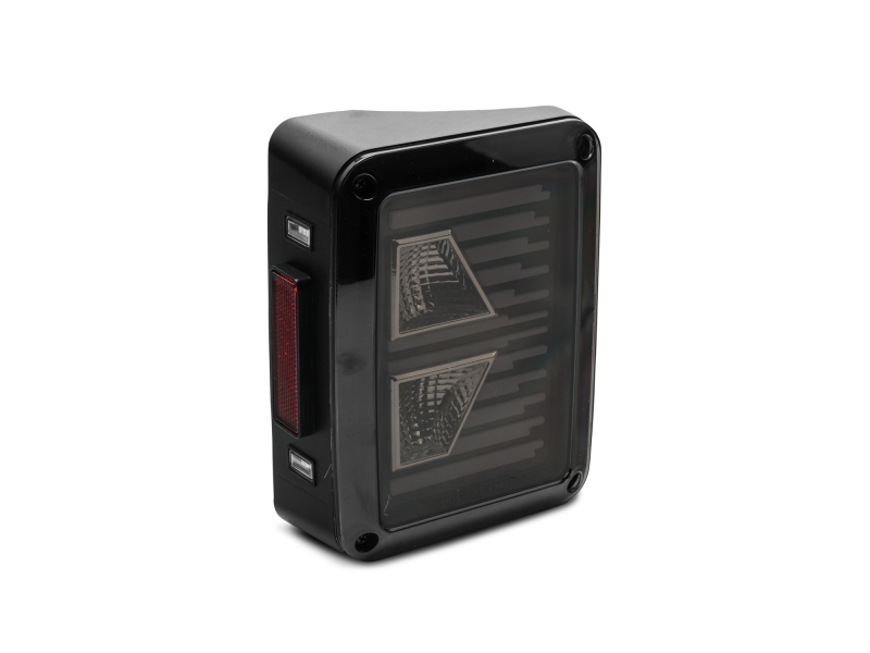 Raxiom for 2007-2018 Jeep Wrangler JK Axial Series Vision LED Tail Lights- Black Housing (Smoked Lens) - Image 9