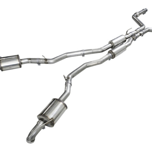 AWE Tuning Exhaust w/ Bash Guard for 2021+ Ford Explorer Tremor 3.0TT 0FG Dual Rear Exit