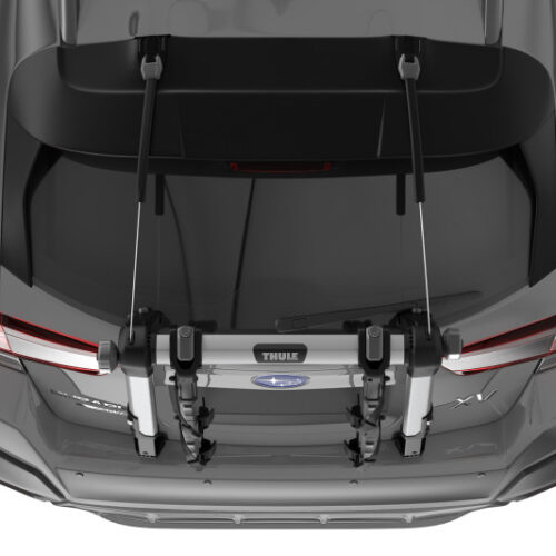 Thule OutWay Hanging-Style Trunk Bike Rack (Up to 2 Bikes) - Silver/Black - Image 10