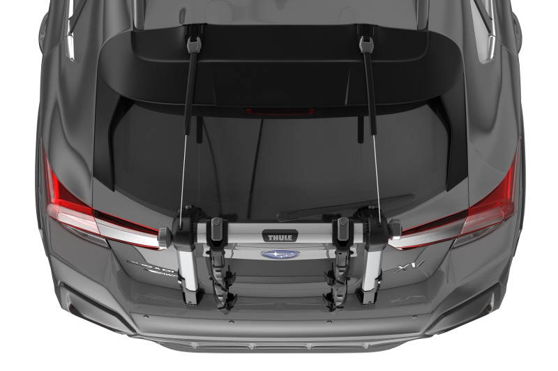 Thule OutWay Hanging-Style Trunk Bike Rack (Up to 2 Bikes) - Silver/Black - Image 10