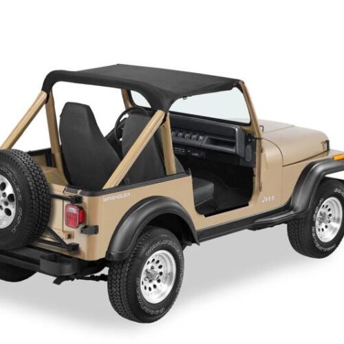 Bestop 87-91 Wrangler YJ Strapless Targa Bikini (Black Denim) - Image 2