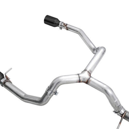 AWE Tuning 4th Gen GM 1500 5.3L 0FG Cat-Back Split Rear Exit (Flat Bumper) - Dual Diamond Tips - Image 4