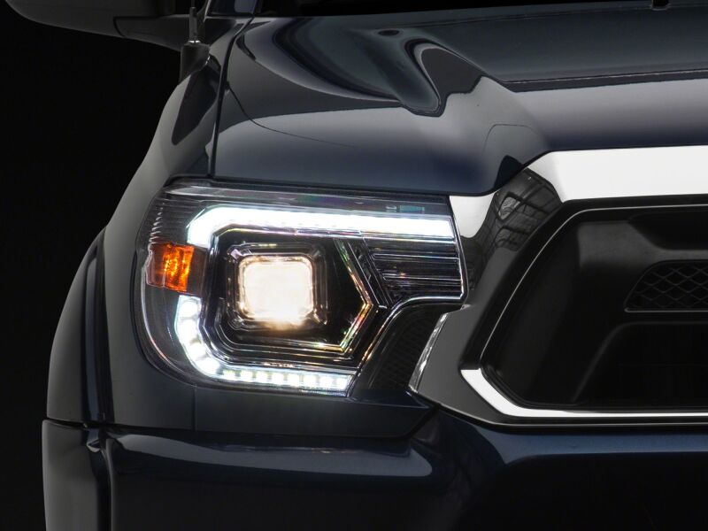 Raxiom for 2012-2015 Toyota Tacoma Axial Series Switchback Projector Headlights- Chrome- Clear Lens - Image 9