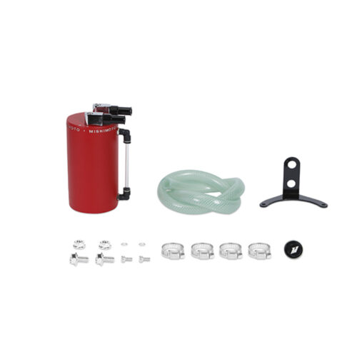 Mishimoto Large Aluminum Oil Catch Can - Wrinkle Red - Image 2