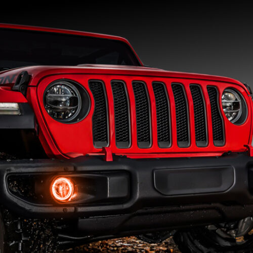 Oracle Jeep Wrangler JL/Gladiator JT LED Surface Mount Fog Light Halo Kit - Amber - Image 4