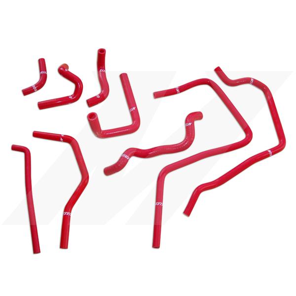 Mishimoto Ancillary Hoses for 01-05 Subaru WRX Red Silicone - Image 4