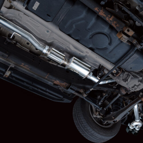 Alternative view of AWE Tuning 2021+ GMC Tahoe/Yukon 5.3L 0FG Side Exit Catback Exhaust - Diamond Black Tips